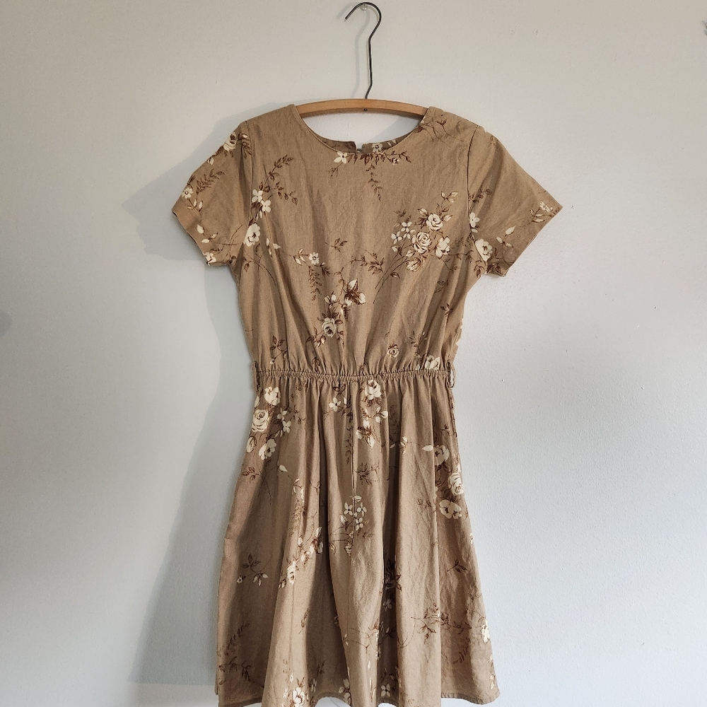 Handmade Floral Print Dress
